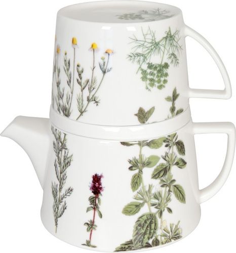 Porzellan Tea-for-me Set Kräuter